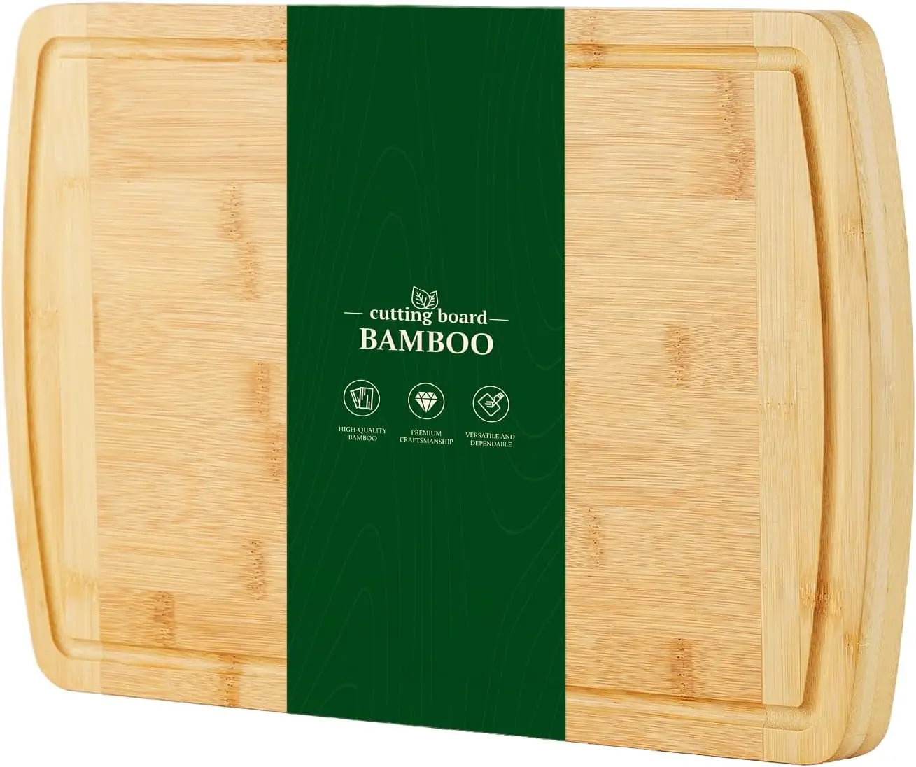 Planche à découper en bambou avec rainure - Nesty (vue 1)