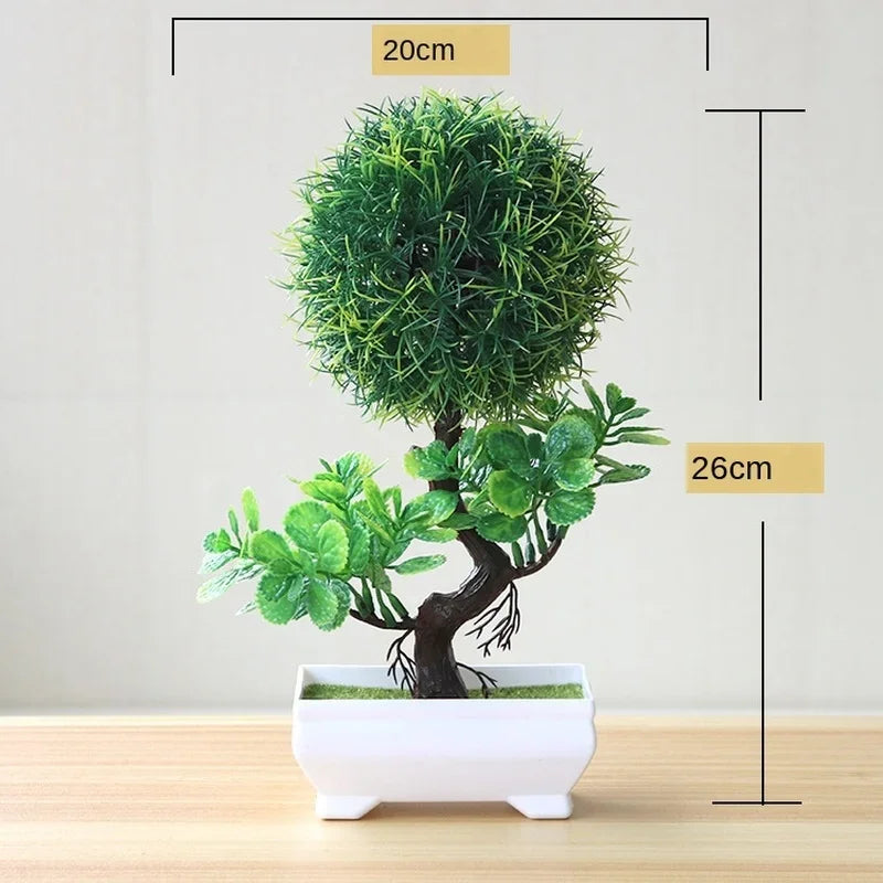 Bonsaï artificiel en pot Nesty - Petit arbre pour maison et jardin (vue 5)