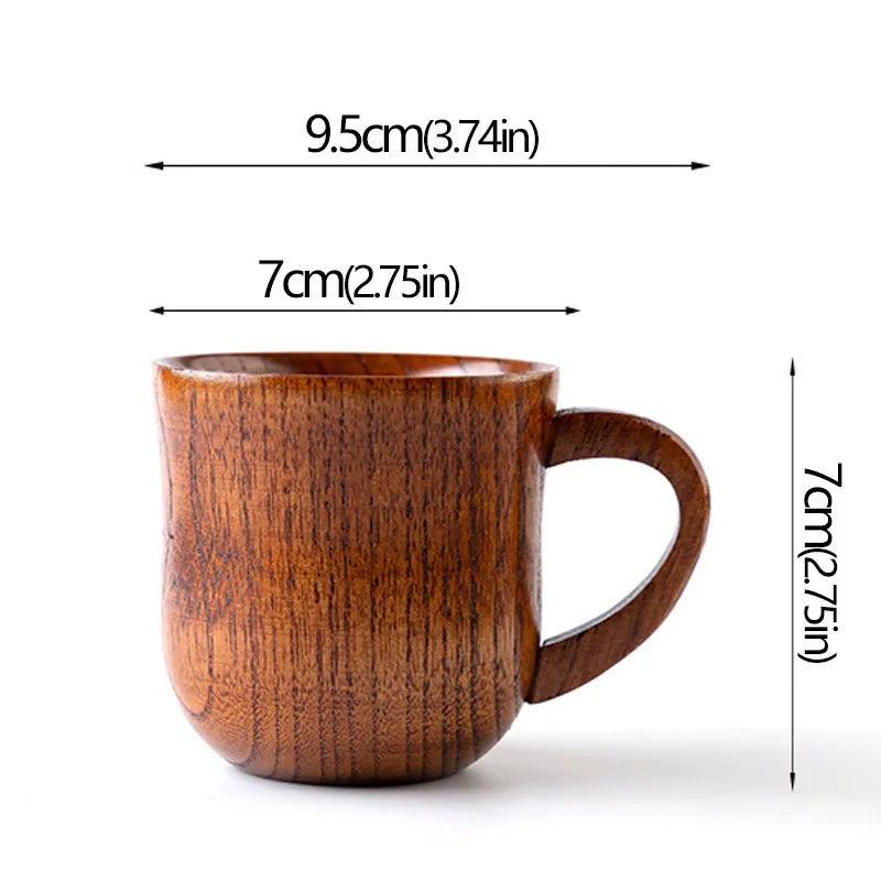 Tasse en bois avec anse Nesty - Modèle artisanal (vue 14)