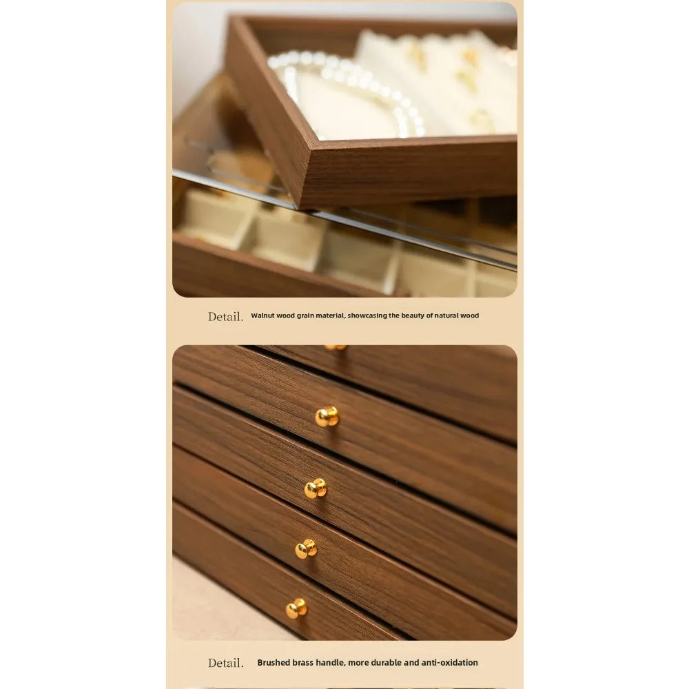Boîte à bijoux grand format façon bois (vue 7) - Nesty