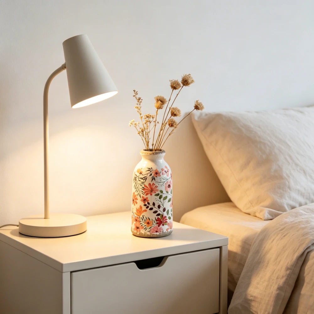 Petit vase en porcelaine vintage, esprit campagne - Nesty (vue 4)