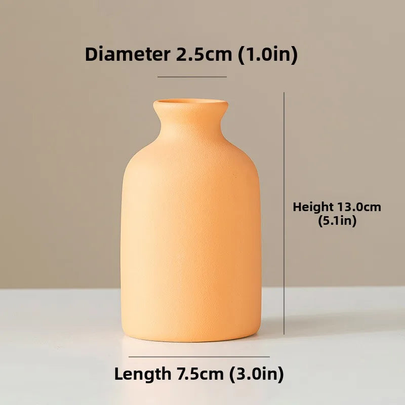 Vase en céramique blanc — style nordique minimaliste (vue 10) - Nesty
