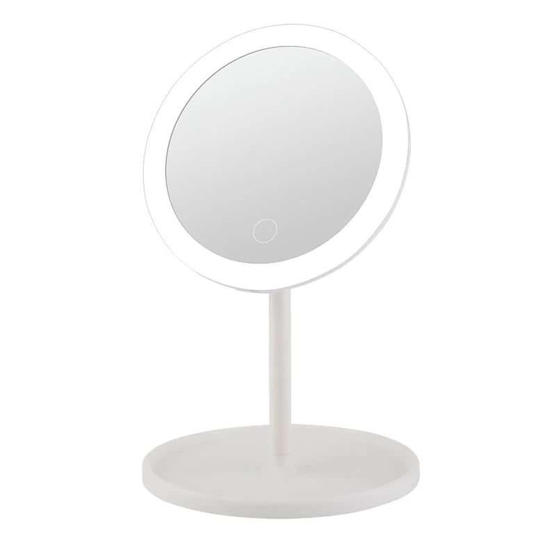 Miroir de voyage portatif avec plateau et éclairage LED (vue 8) - Nesty