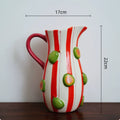 Vase en céramique à relief de figues et citrons - Nesty (vue 5)