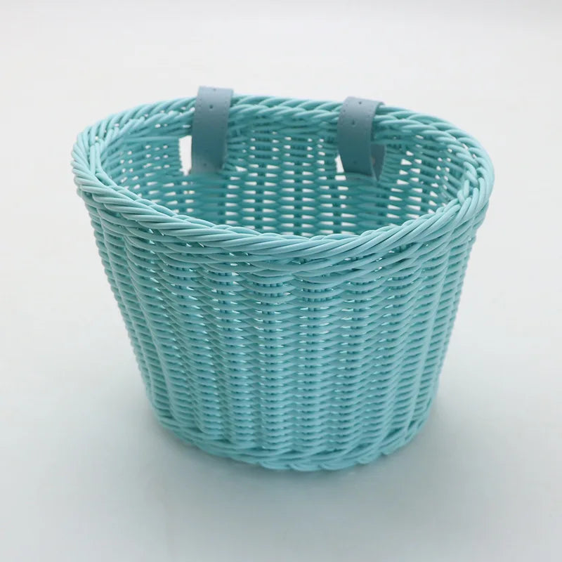 Panier de rangement tressé effet rotin, plastique multi-usages (vue 17) - Nesty