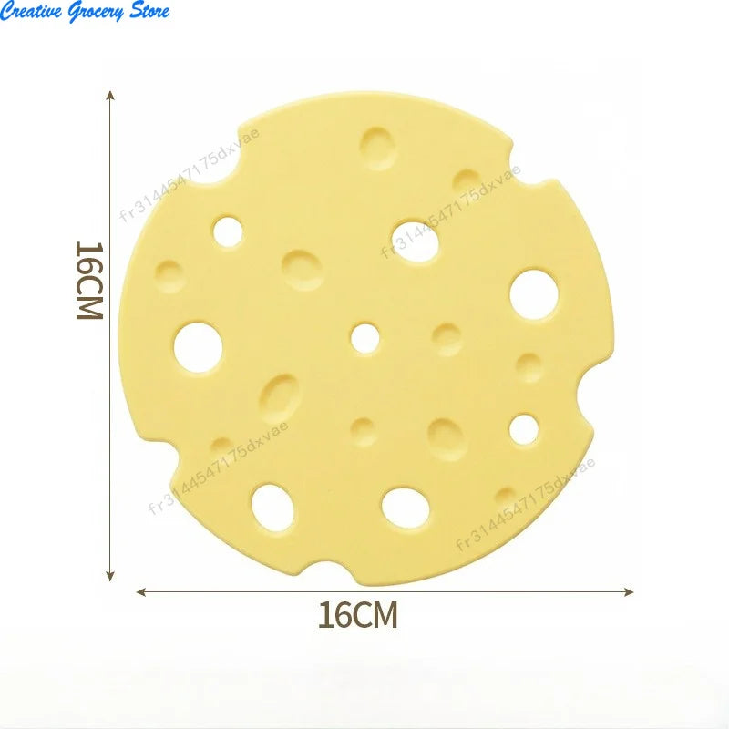 Dessous de plat en silicone forme fromage, résistant à la chaleur (vue 6) - Nesty