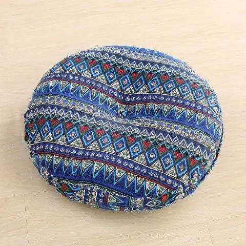 Grand coussin de méditation zafu en lin — pour banquette ou yoga - Nesty (vue 15)