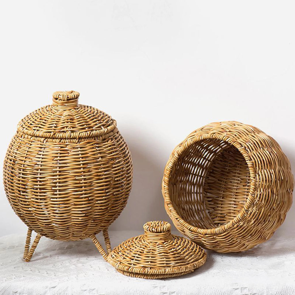 Panier de rangement tressé effet rotin, pour bijoux et cosmétiques - Nesty (vue 6)