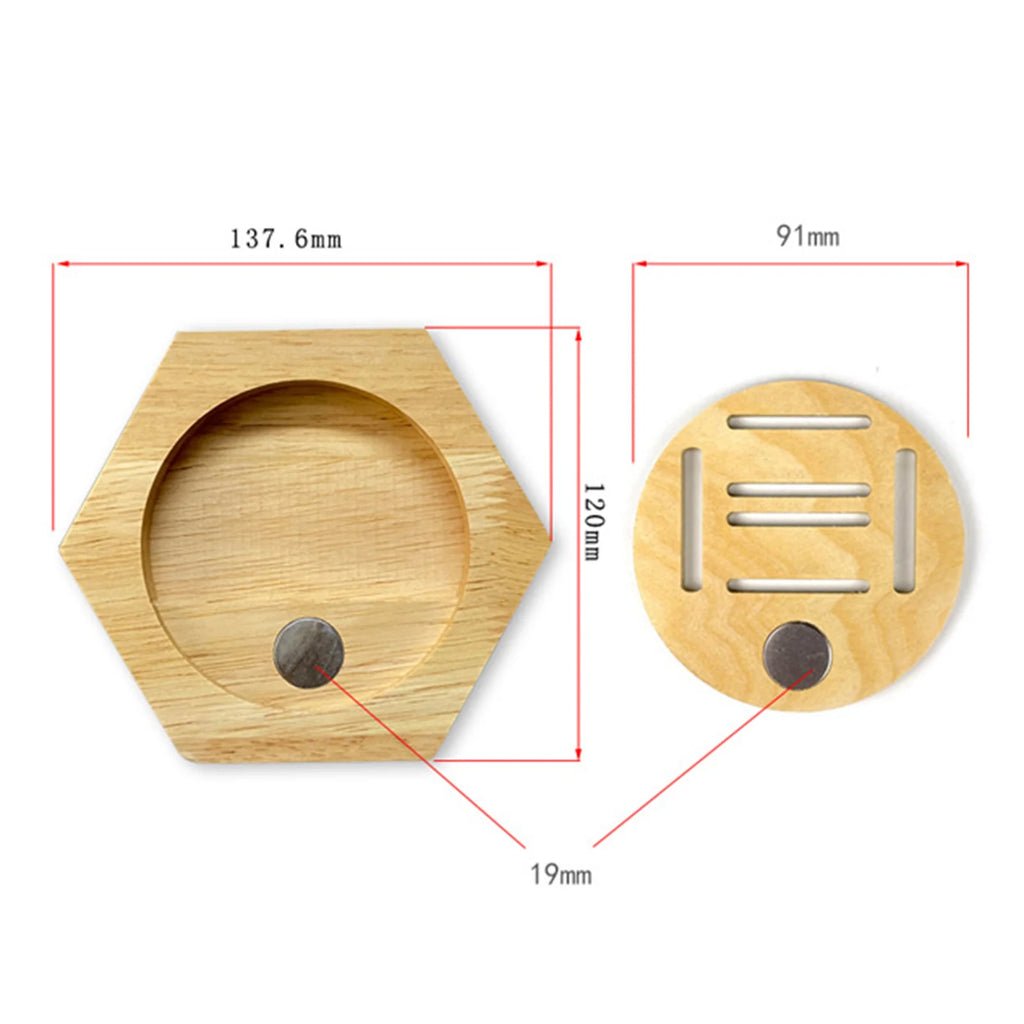 Étagère murale hexagonale en bois Nesty - Nid d'abeille (vue 6)