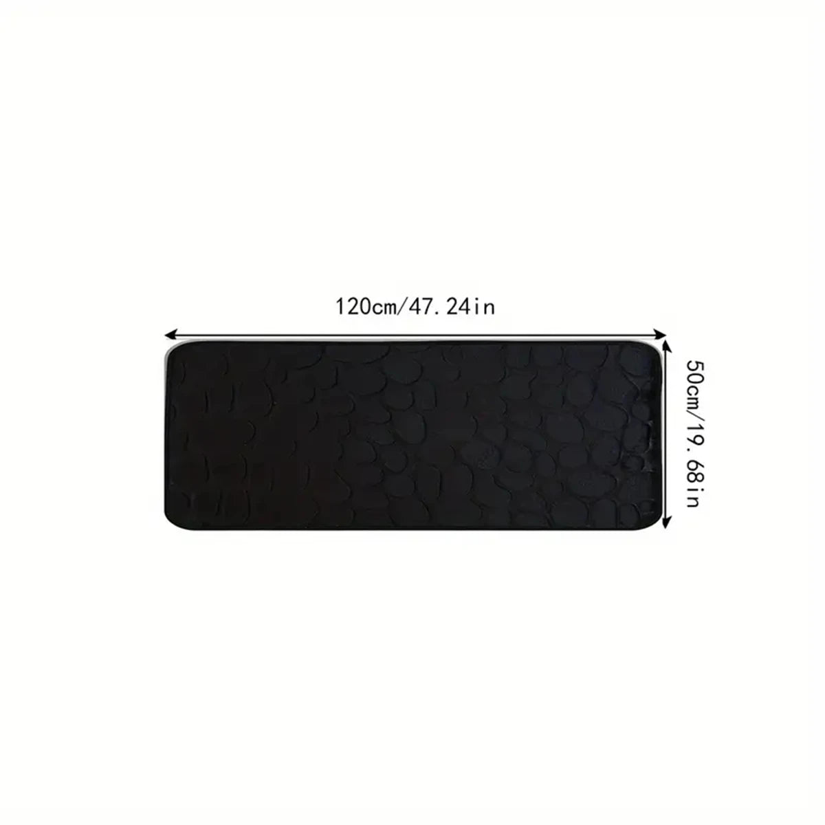 Tapis de bain long en microfibre — antidérapant, grand format - Nesty (vue 3)