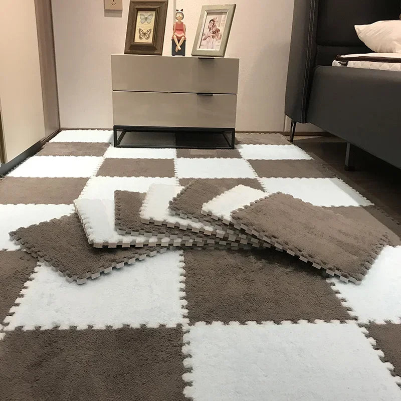 Tapis puzzle moelleux pour enfant — dalles à assembler (vue 8) - Nesty