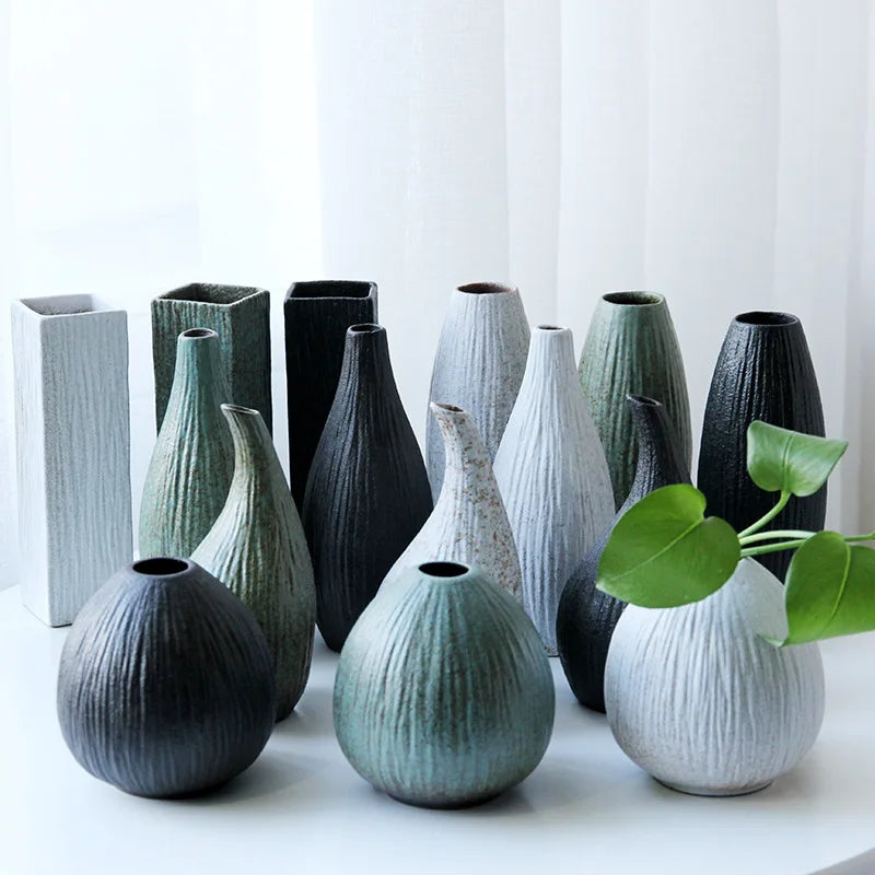 Vase en grès de style japonisant, décoration zen - Nesty (vue 2)