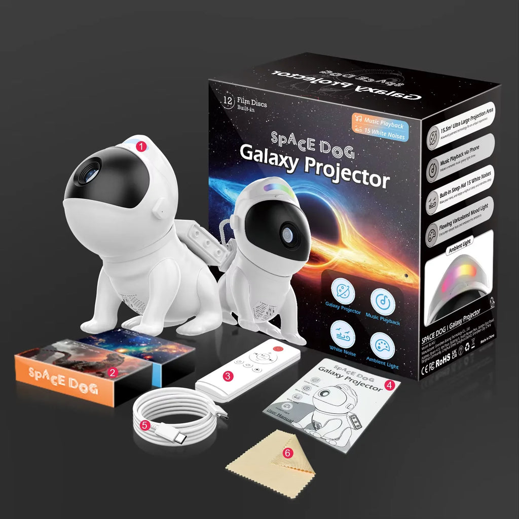 Projecteur veilleuse étoilé, effet galaxie pour chambre (vue 7) - Nesty