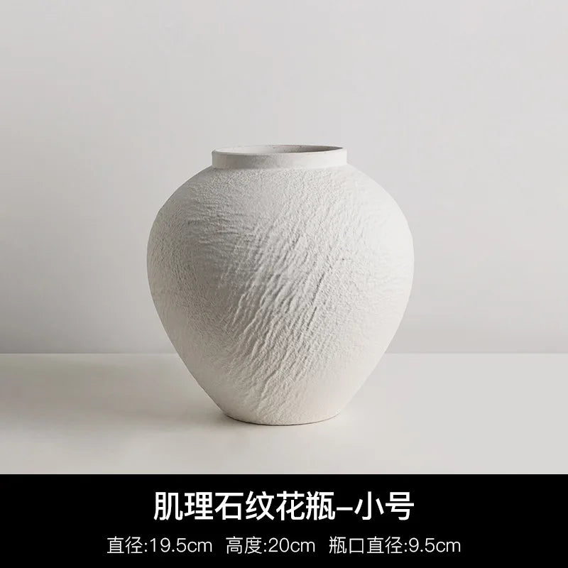 Vase en porcelaine texturée effet pierre, Jingdezhen (vue 7) - Nesty
