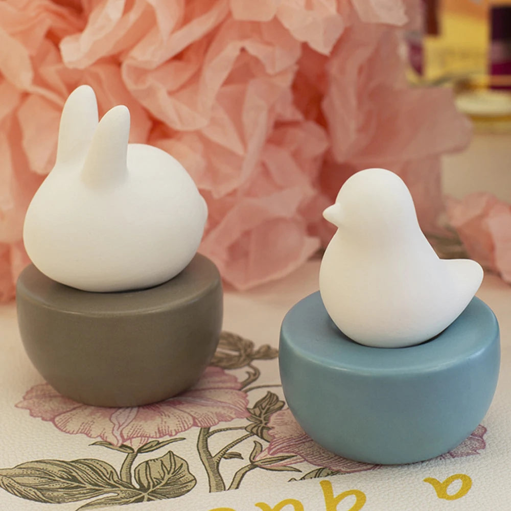 Diffuseur de parfum sans flamme en céramique, forme animale (vue 6) - Nesty