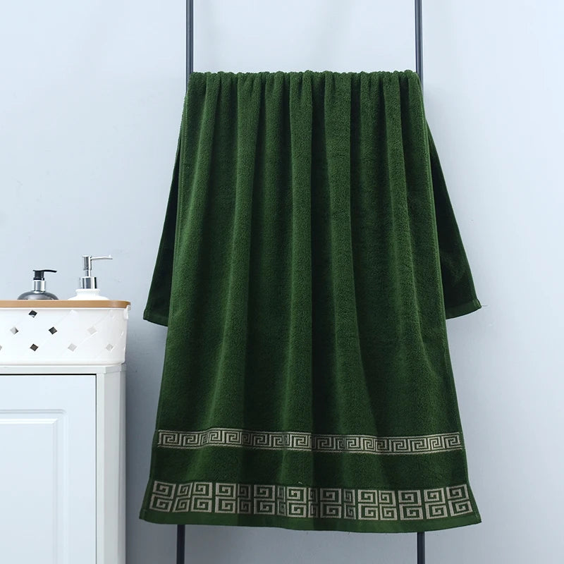 Duo de serviettes de bain noires en coton brodé - Nesty (vue 9)