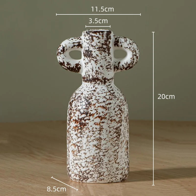 Vase en céramique motif tacheté, terrarium décoratif - Nesty (vue 15)