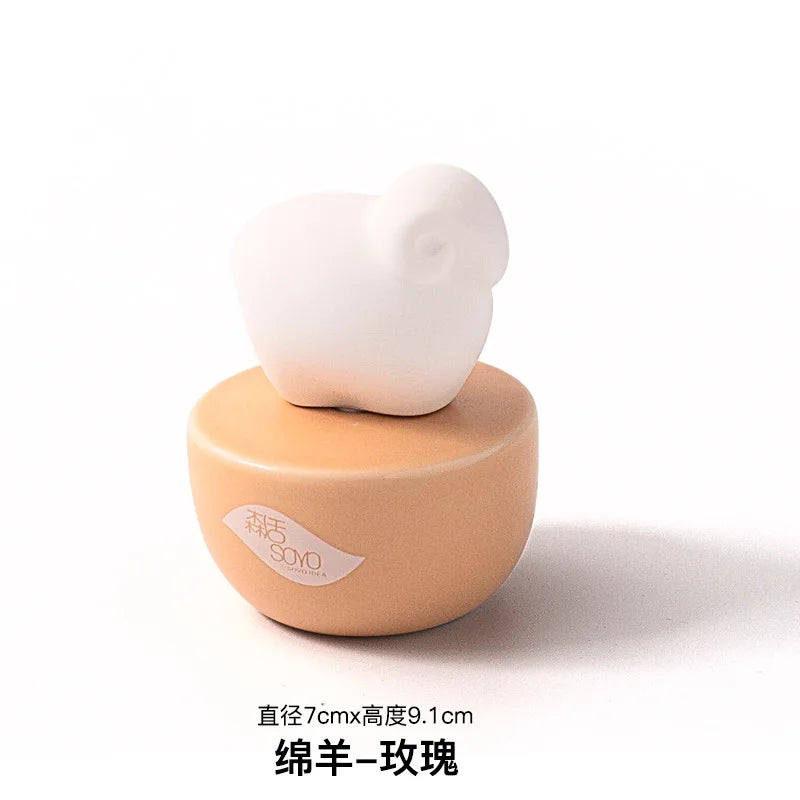 Diffuseur de parfum sans flamme en céramique, forme animale (vue 11) - Nesty