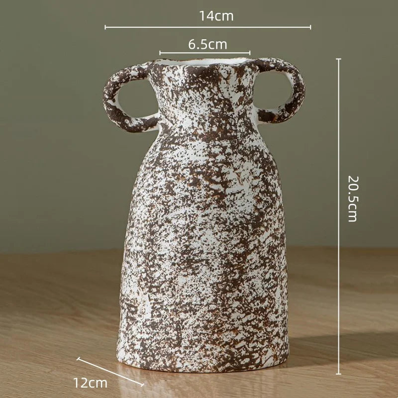 Vase en céramique motif tacheté, terrarium décoratif - Nesty (vue 10)