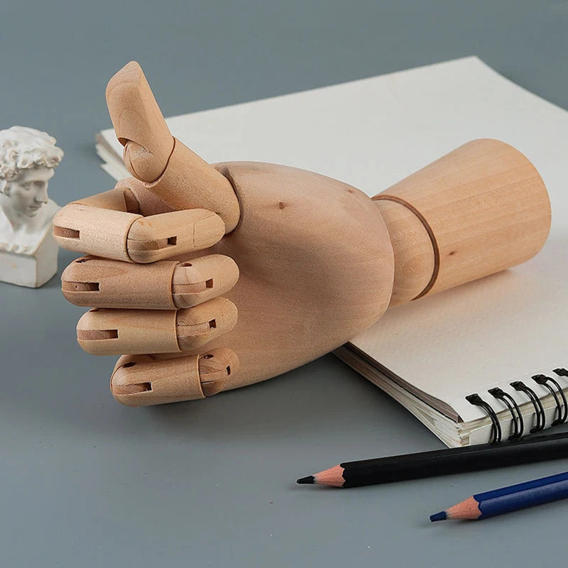 Figurine articulée en bois — silhouette d'artiste - Nesty (vue 4)