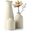 Lot de 3 vases en céramique, style bohème champêtre - Nesty (vue 8)