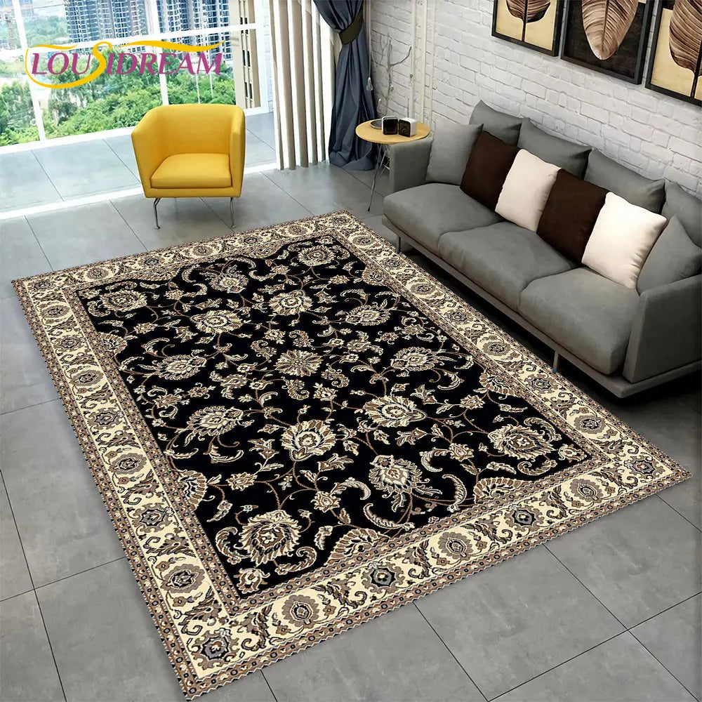 Tapis bohème multicolore pour salon et chambre Nesty (vue 11)