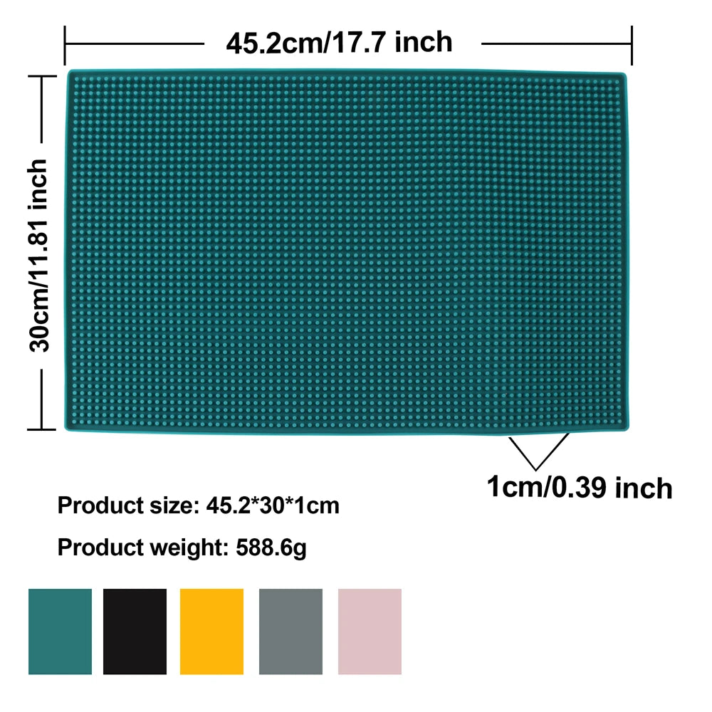 Tapis de bar en silicone épais, anti-éclaboussures (vue 10) - Nesty