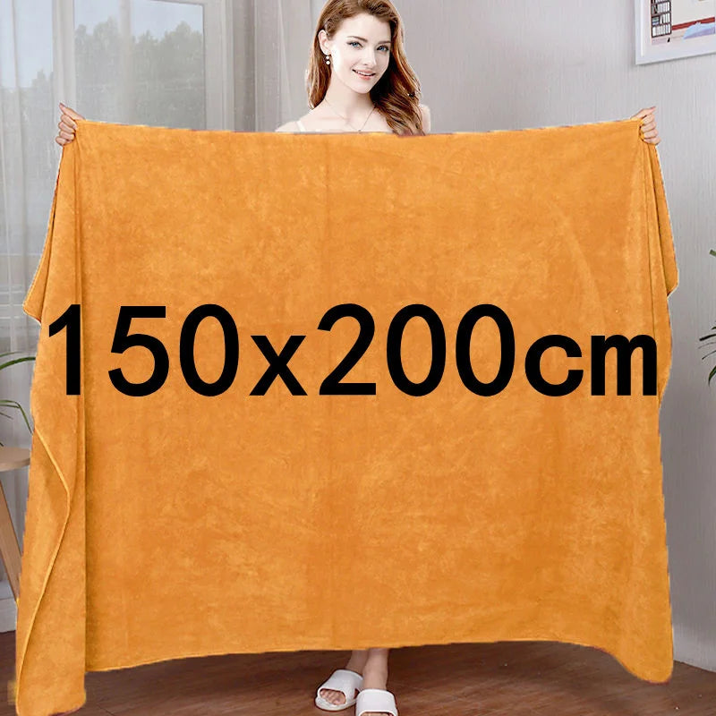 Grande serviette en microfibre épaisse — 150 x 200 cm - Nesty (vue 2)