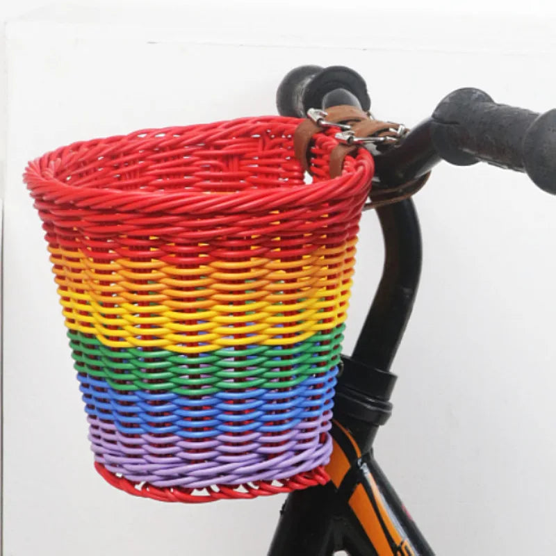 Panier de rangement tressé effet rotin, plastique multi-usages (vue 5) - Nesty