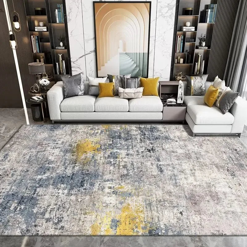 Tapis à motif géométrique sans peluches pour salon Nesty (vue 5)