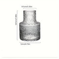 Vase en verre soufflé texturé glacier, 8 cm de diamètre (vue 6) - Nesty