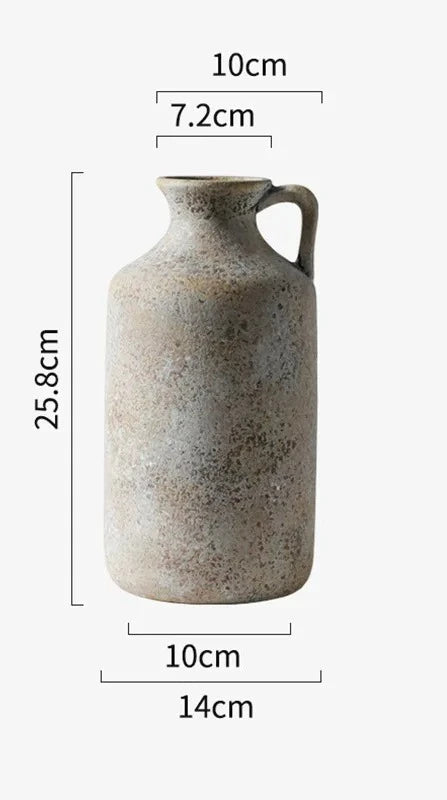 Vase en céramique style wabi-sabi pour fleurs séchées (vue 7) - Nesty