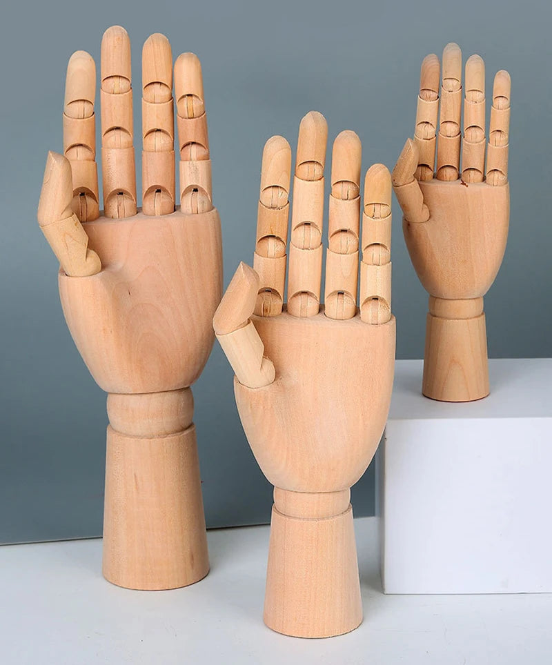 Figurine articulée en bois — silhouette d'artiste - Nesty (vue 5)