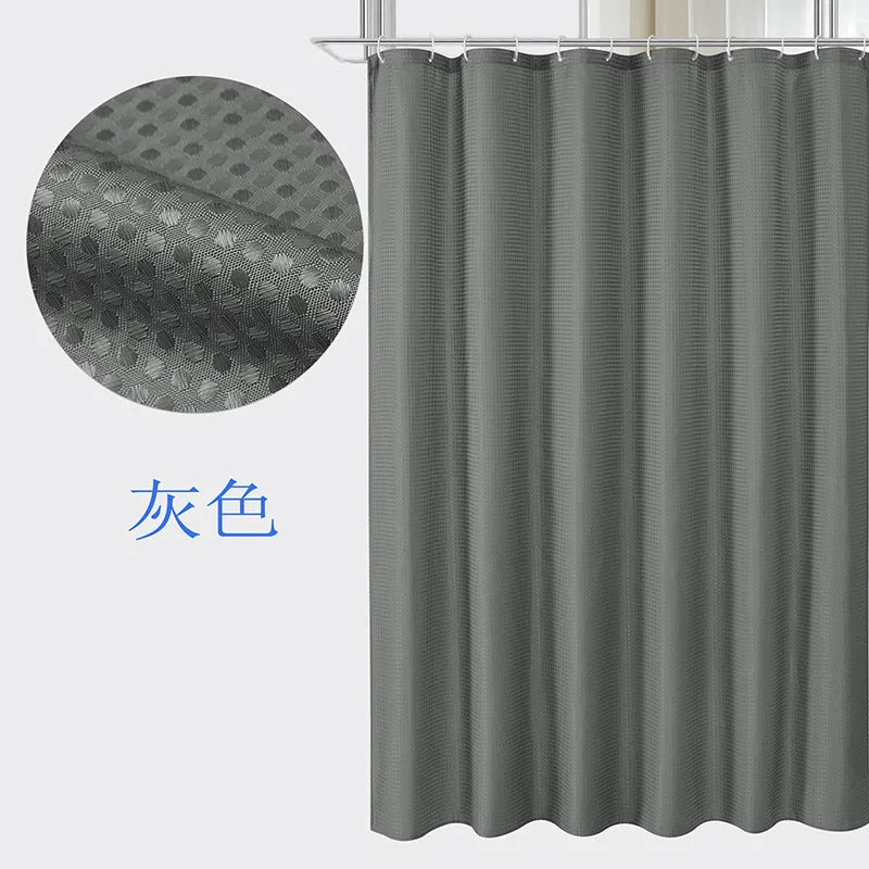 Rideau de douche gaufré — texture nid d'abeille imperméable - Nesty (vue 18)