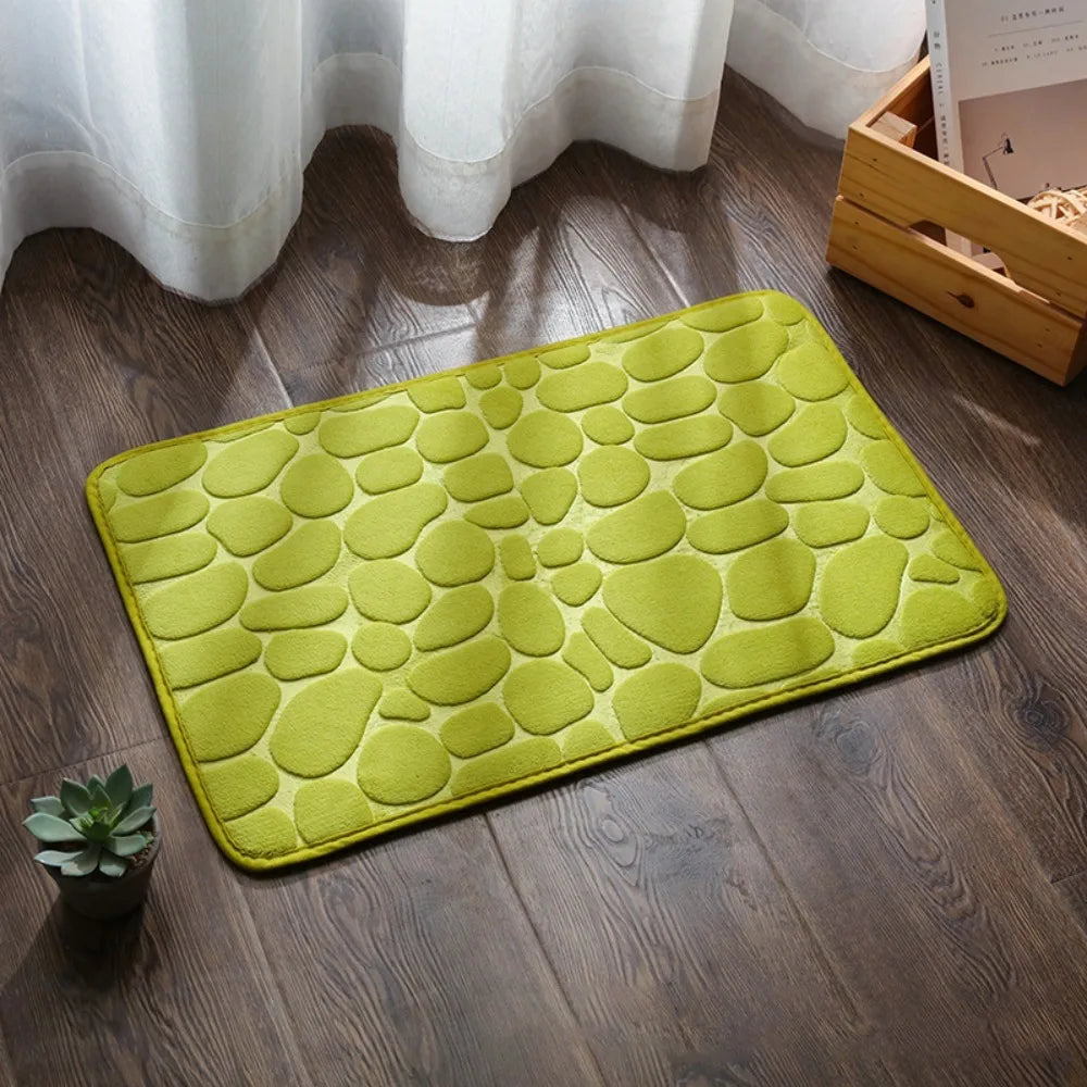 Tapis de bain en microfibre — relief galets, antidérapant - Nesty (vue 13)