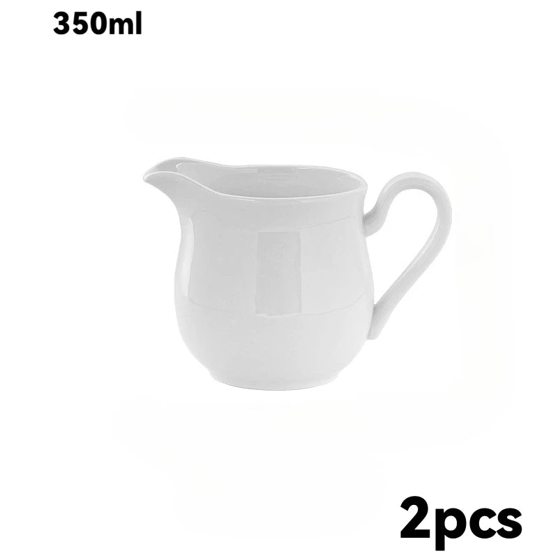 Duo de pichets à lait en céramique pour mousse de lait (vue 7) - Nesty