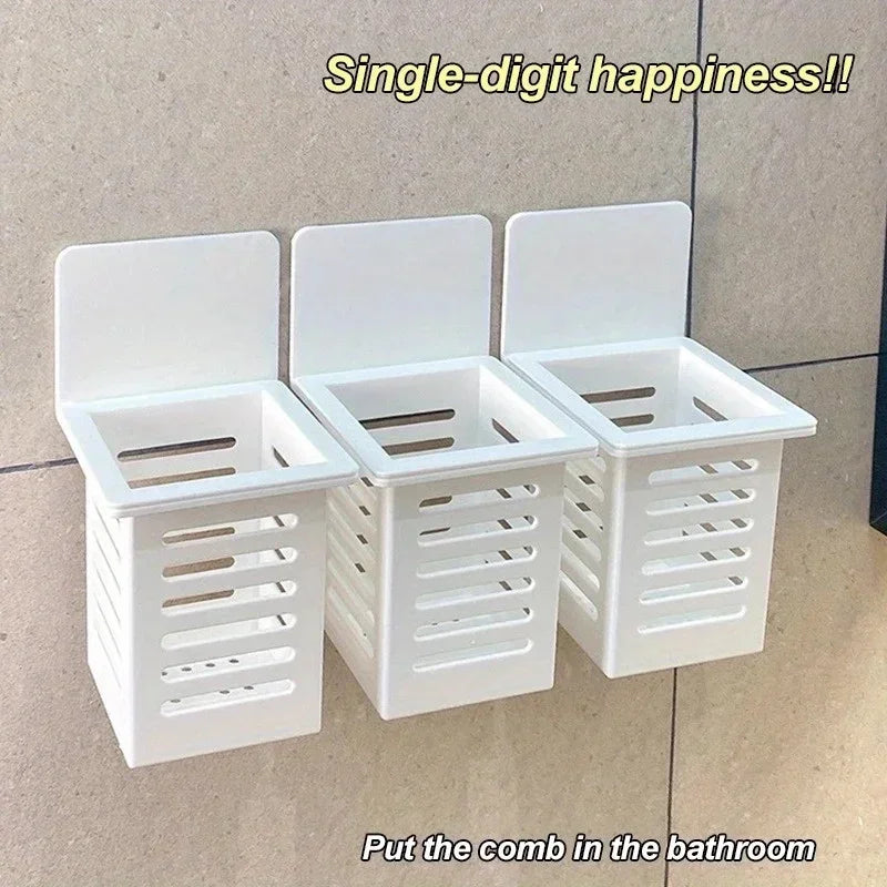 Rangement mural ajouré pour salle de bain — sans perçage - Nesty (vue 3)