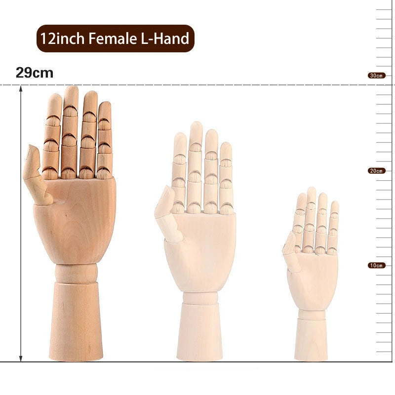 Figurine articulée en bois — silhouette d'artiste - Nesty (vue 9)
