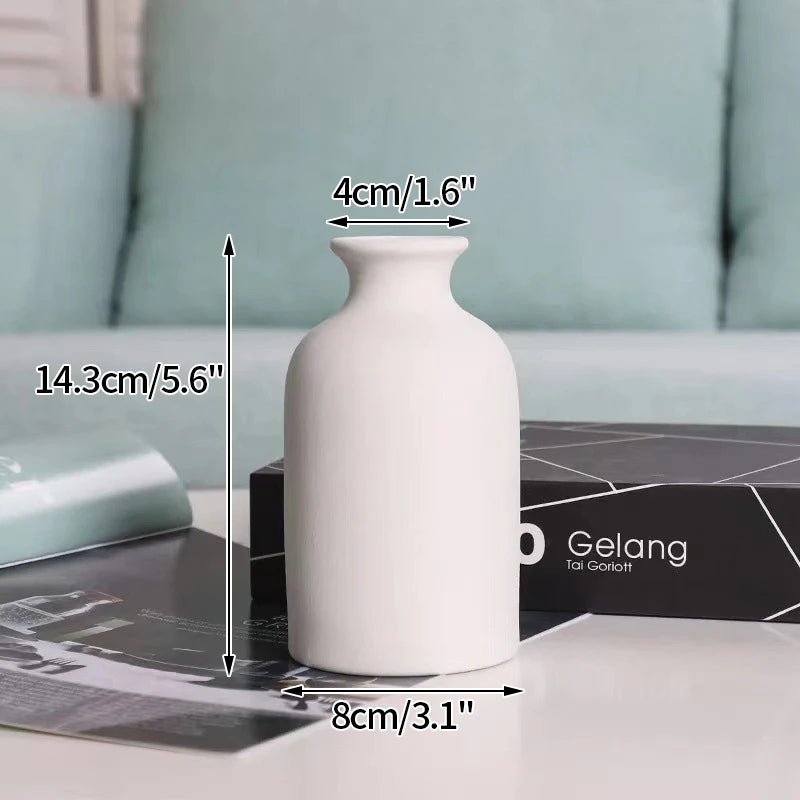 Vase en céramique blanc, style nordique épuré - Nesty (vue 20)