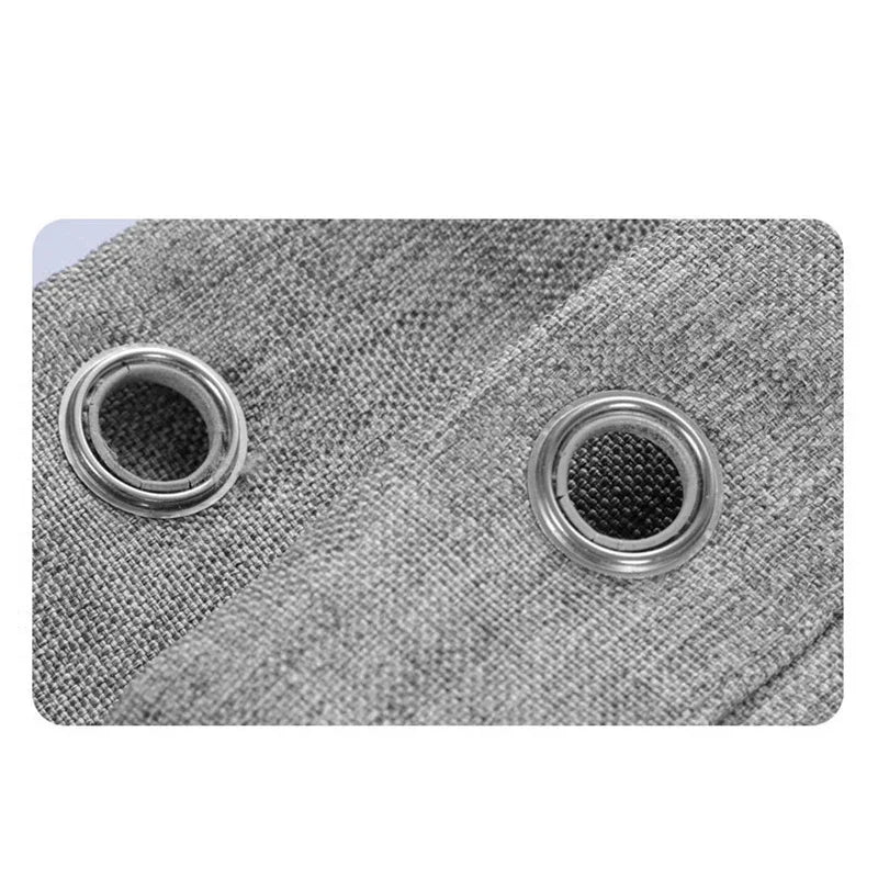 Rideau de douche imperméable gris — polyester uni, plusieurs tailles - Nesty (vue 5)