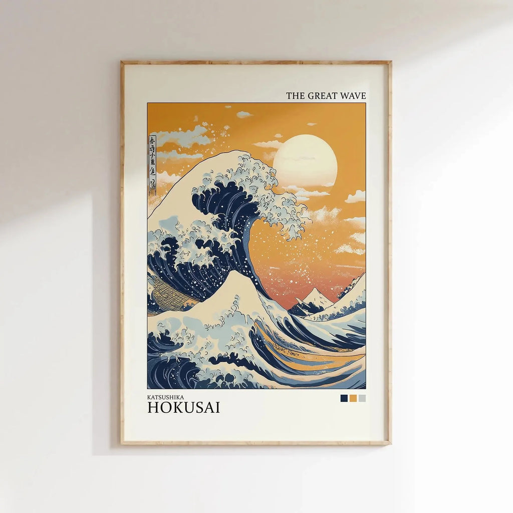 Toile murale vague japonaise Nesty - Mont Fuji au lever du soleil (vue 12)