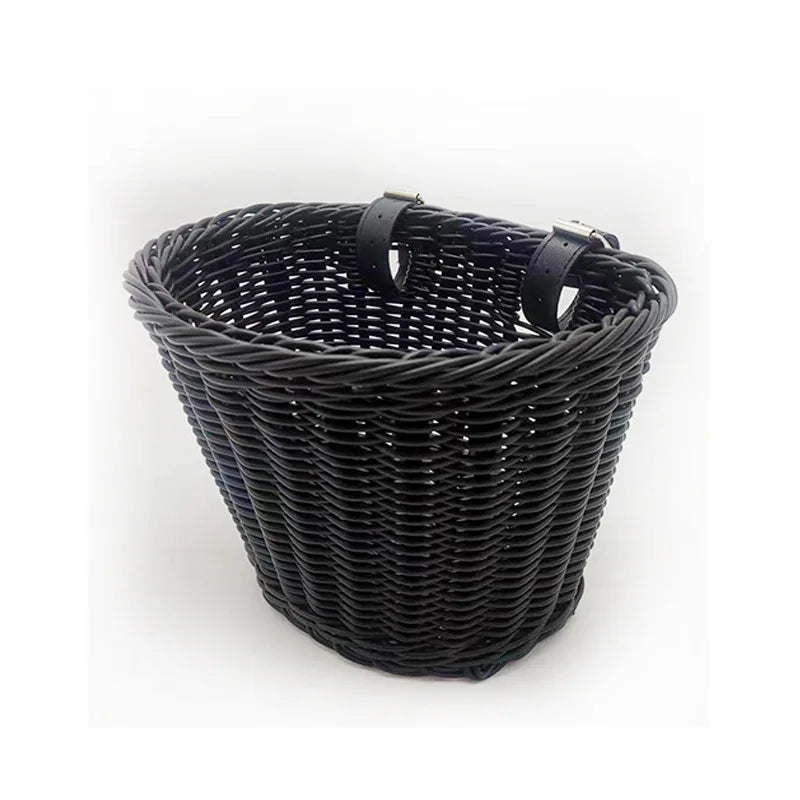 Panier de rangement tressé effet rotin, plastique multi-usages (vue 7) - Nesty