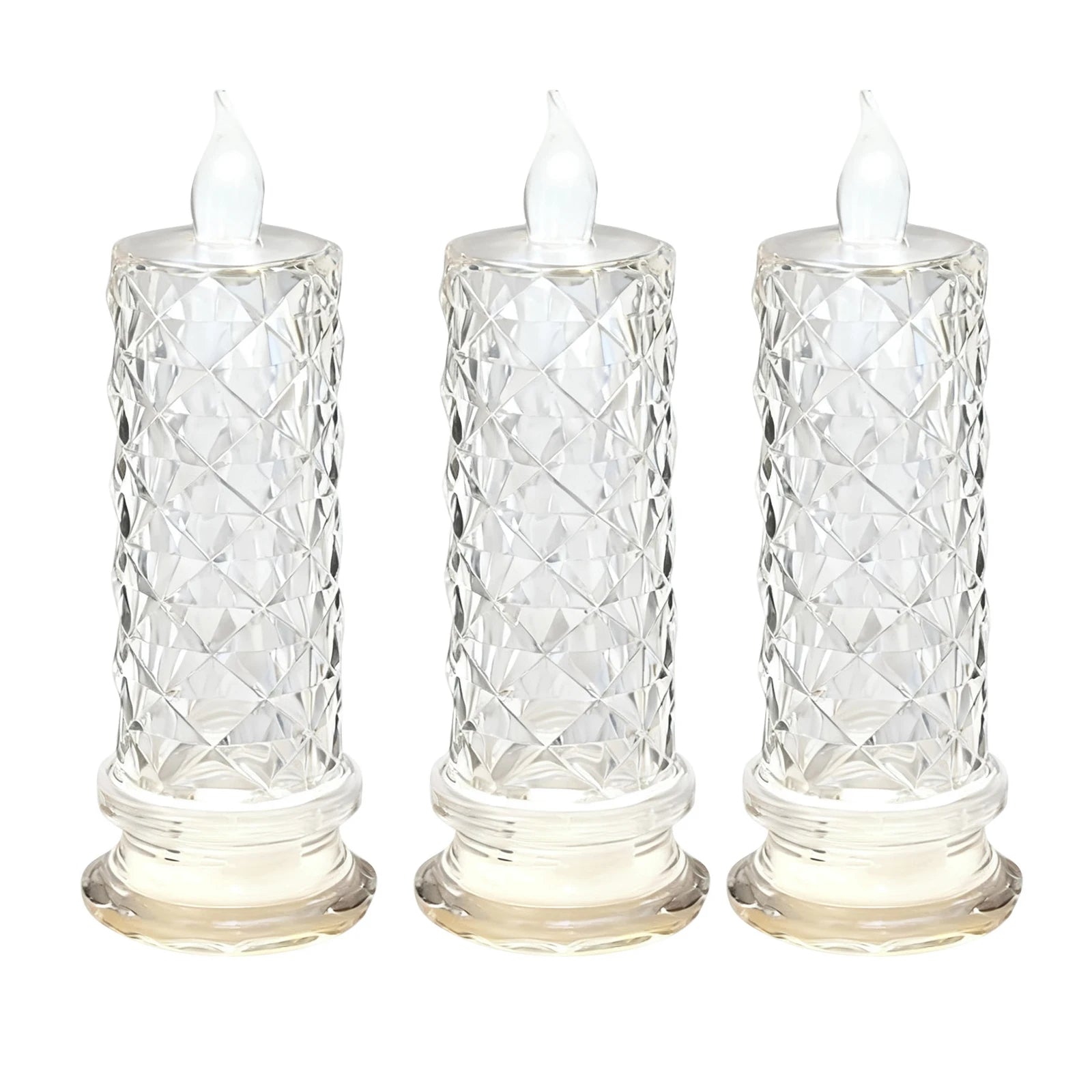 Bougie LED sans flamme Nesty - Forme rose en cristal (vue 9)