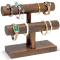 Présentoir à bracelets en bois — deux niveaux - Nesty (vue 1)