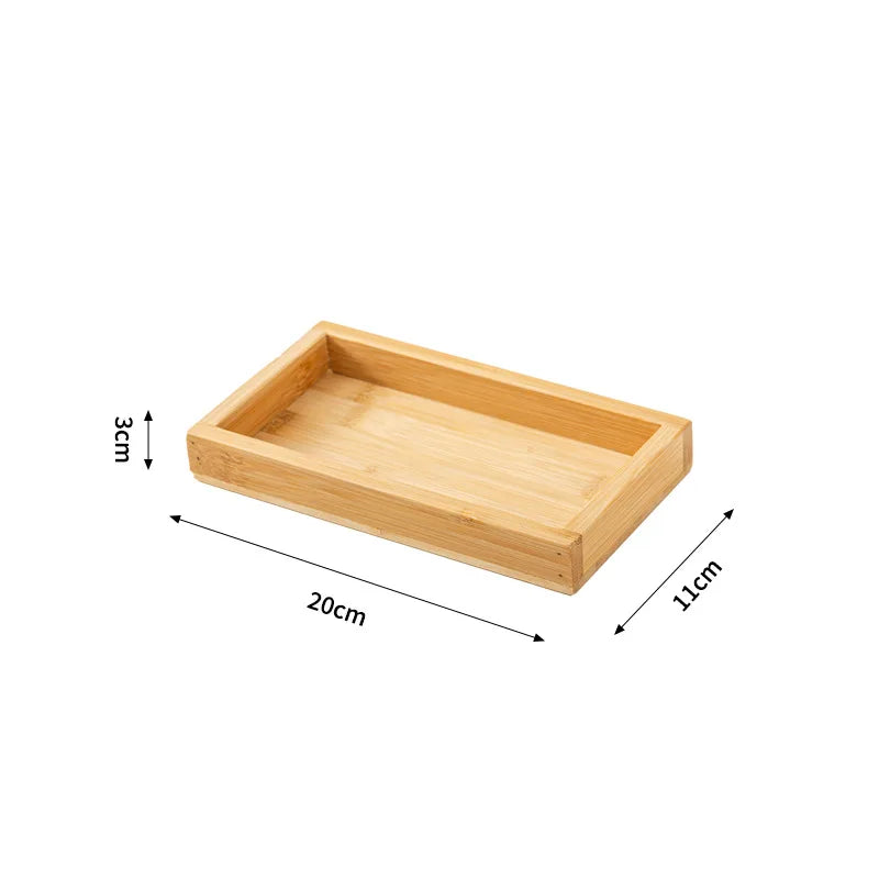 Plateau rectangulaire en bois — thé et service (vue 8) - Nesty