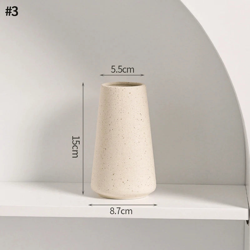 Vase en céramique blanc, style nordique épuré - Nesty (vue 45)