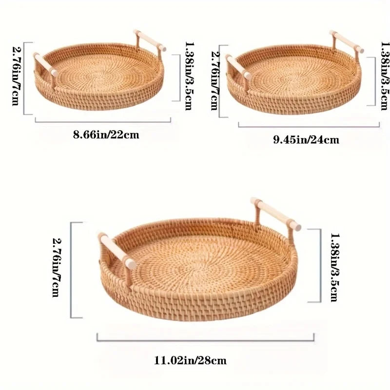 Panier de rangement en rotin tressé main avec couvercle - Nesty (vue 3)