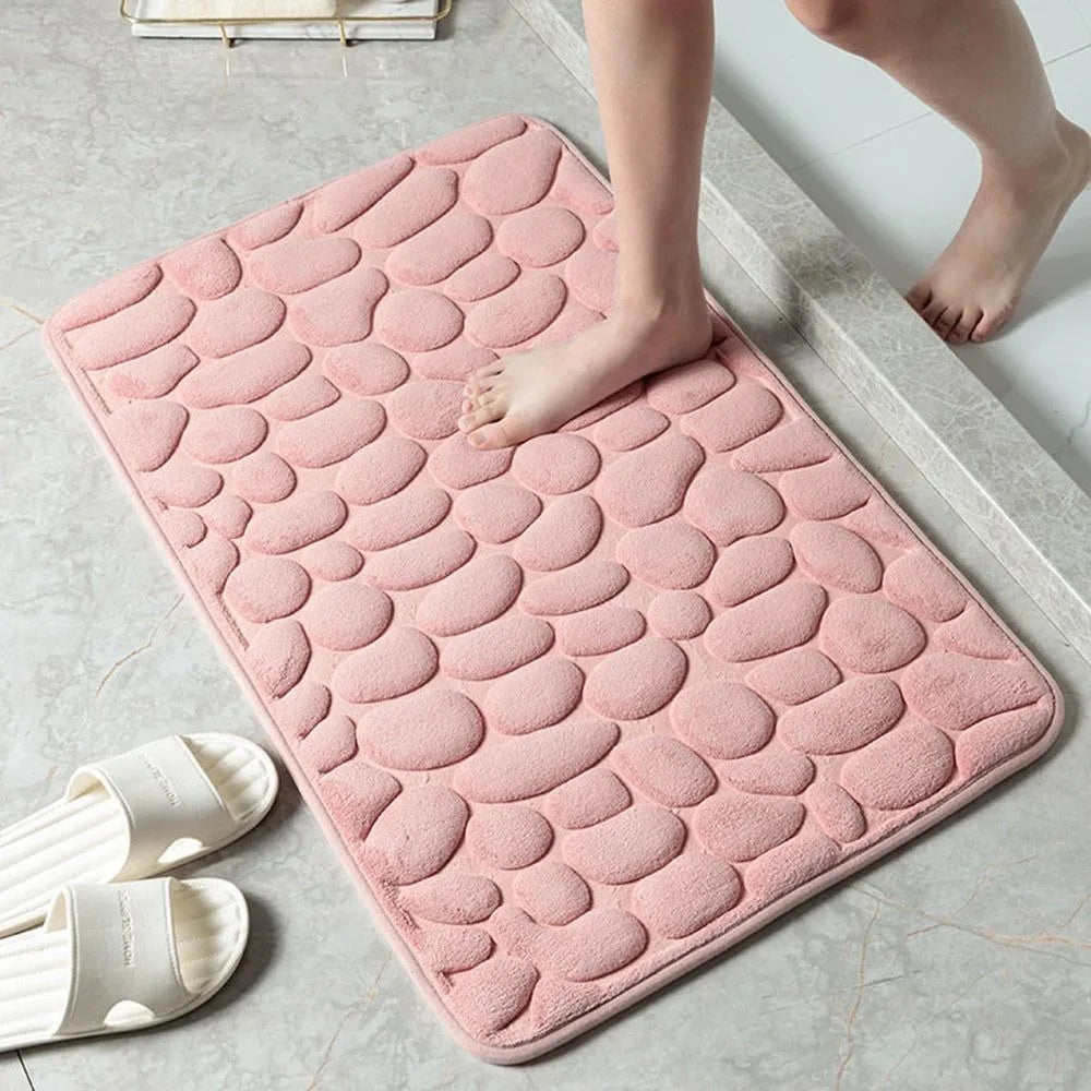 Tapis de bain en microfibre — relief galets, antidérapant - Nesty (vue 21)