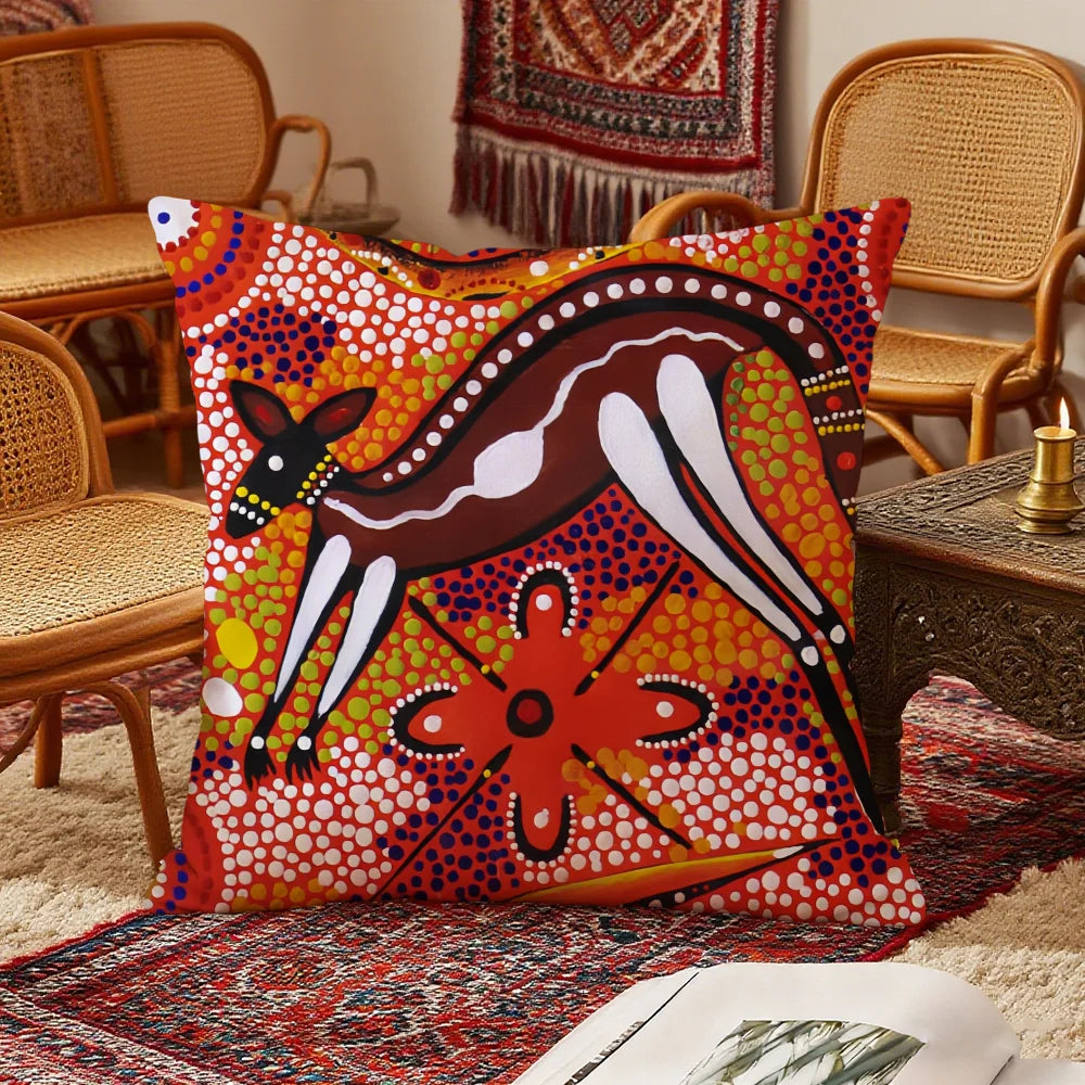 Housse de coussin à motifs ethniques Nesty - Avec fermeture éclair (vue 6)