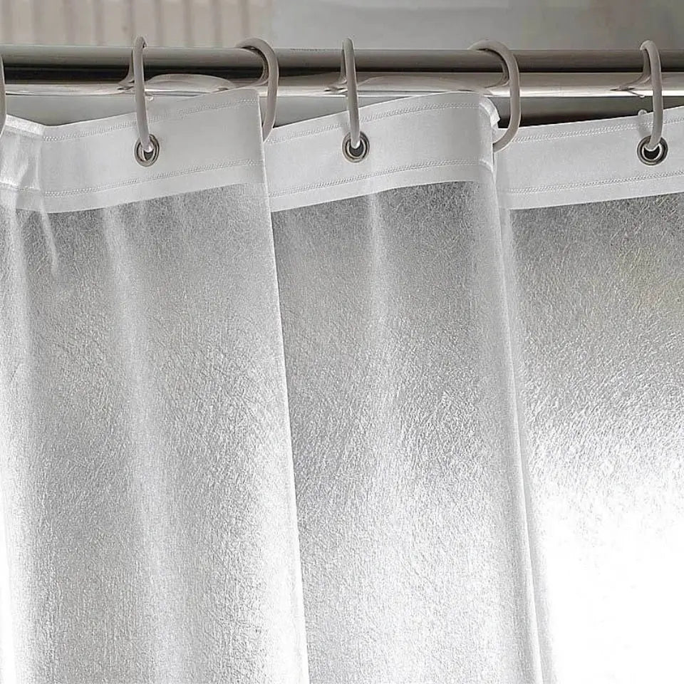 Rideau de douche translucide dépoli — PEVA imperméable, plusieurs tailles - Nesty (vue 4)